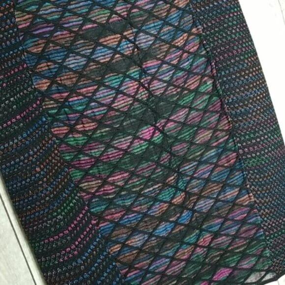 M by Missoni Multicolor Knit Knee Length Pencil Skirt - Picture 3 of 6